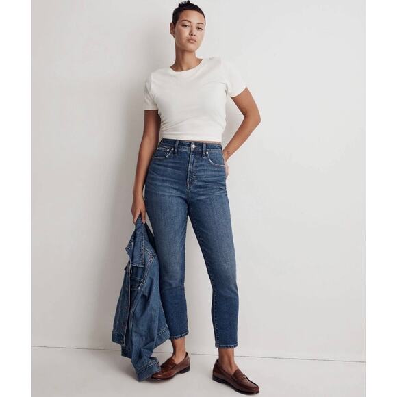 Madewell The Curvy Perfect Vintage Manford Wash Instacozy Jeans Size 24 - Picture 13 of 13